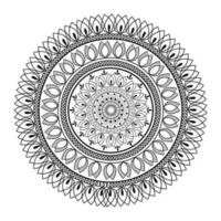 Geometric Mandala Pattern Design in Line Art. vector