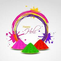 Festival of Colors, Happy Holi Concept. vector