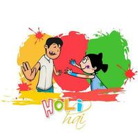 Festival of Colors, Happy Holi Concept. vector