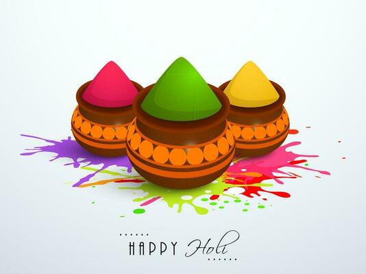 Festival of Colors, Happy Holi Concept.