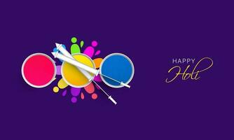 Indian Festival of Colors, Happy Holi Concept. vector