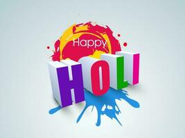 Indian Festival of Colors, Happy Holi Concept. vector