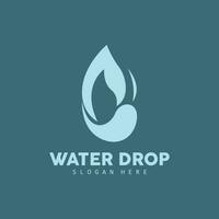 Water Drop Logo, Simple Vector, Elegant Design, Icon Symbol Template vector