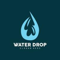 Water Drop Logo, Simple Vector, Elegant Design, Icon Symbol Template vector