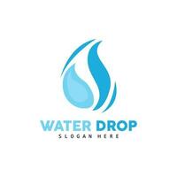 Water Drop Logo, Simple Vector, Elegant Design, Icon Symbol Template vector