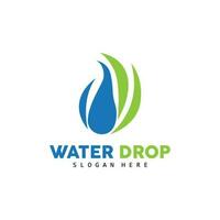 Water Drop Logo, Simple Vector, Elegant Design, Icon Symbol Template vector