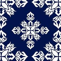 geometric cool abstract floral pattern vector