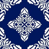 geometric cool abstract floral pattern vector