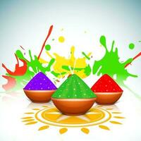 Indian Festival of Colors, Happy Holi Concept. vector