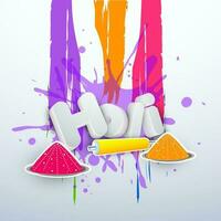 Indian Festival of Colors, Happy Holi Concept. vector