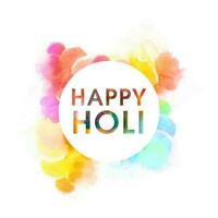 Indian Festival of Colors, Happy Holi Concept. vector