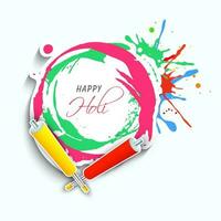 Indian Festival of Colors, Happy Holi Concept. vector