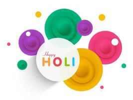 Indian Festival of Colors, Happy Holi Concept. vector