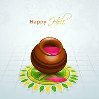 Indian Festival of Colors, Happy Holi Concept. vector