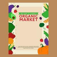 Organic and Healthy Food Concept. vector