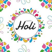 Happy Holi Celebration Background. vector
