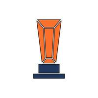 trophy icon vector illustration. trophy icon vector eps