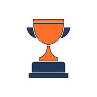 trophy icon vector illustration. trophy icon vector eps