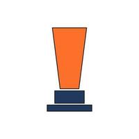 trophy icon vector illustration. trophy icon vector eps
