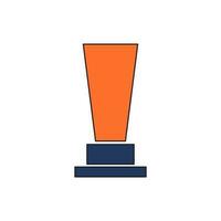 trophy icon vector illustration. trophy icon vector eps