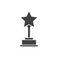 trophy icon vector illustration isolated on white background