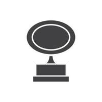 trophy icon vector illustration. trophy icon vector eps