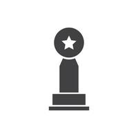 trophy icon vector illustration. trophy icon vector eps