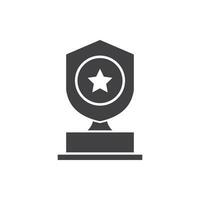trophy icon vector illustration isolated on white background