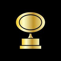 trophy icon vector illustration. trophy icon vector eps