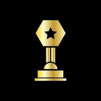 trophy icon vector illustration. trophy icon vector eps