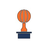 trophy icon vector illustration. trophy icon vector eps