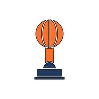 trophy icon vector illustration. trophy icon vector eps