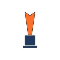 trophy icon vector illustration. trophy icon vector eps