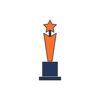 trophy icon vector illustration. trophy icon vector eps