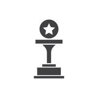 trophy icon vector illustration. trophy icon vector eps