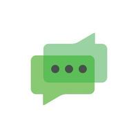 chat icon design vector template