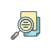 document search icon design vector template