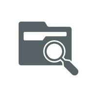 document search icon design vector template