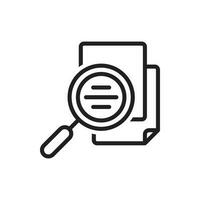 document search icon design vector template
