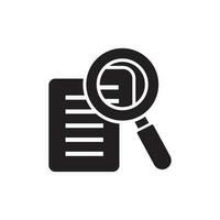document search icon design vector template