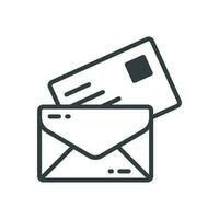 envelope icon design vector template