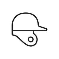 baseball helmet icon design vector