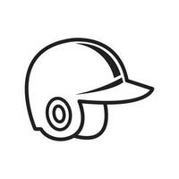 béisbol casco icono diseño vector