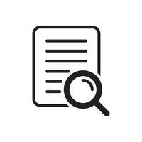 document search icon design vector template