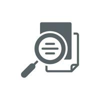 document search icon design vector template