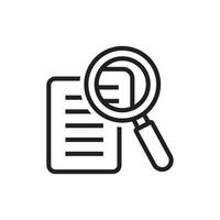 document search icon design vector template