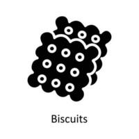 Biscuits vector Solid Icon Design illustration. Christmas Symbol on White background EPS 10 File