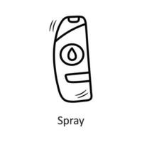 Spray vector outline Icon Design illustration. New Year Symbol on White background EPS 10 File