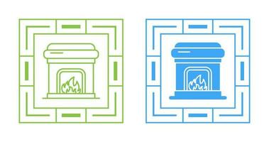 Fireplace Vector Icon