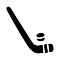 Ice Hockey vector solid Icon Design illustration. Olympic Symbol on White background EPS 10 File